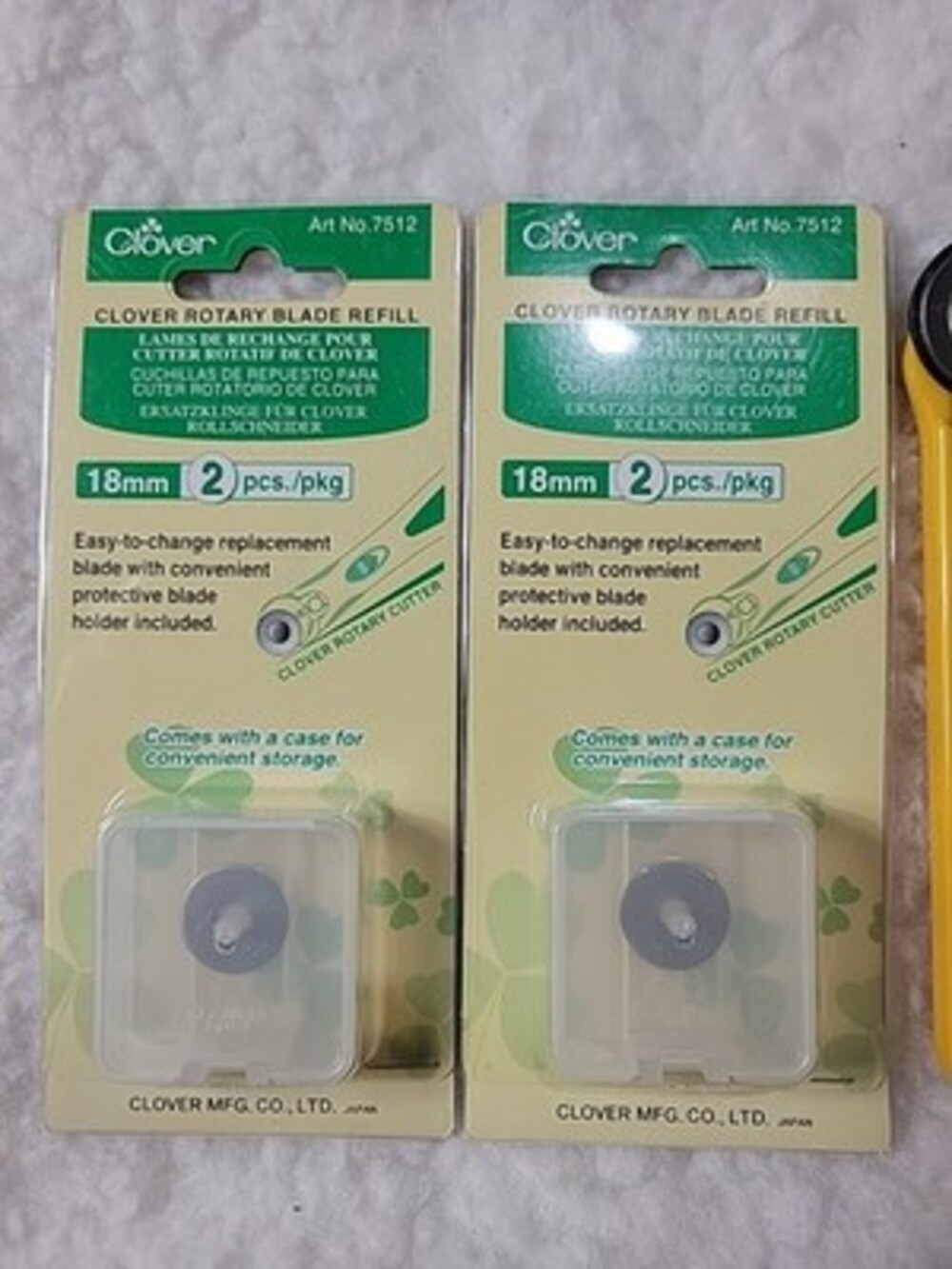 CLOVER ART #7512 ROTARY BLADE REFILLS, 18mm Plus Cutter - Picture 3 of 4